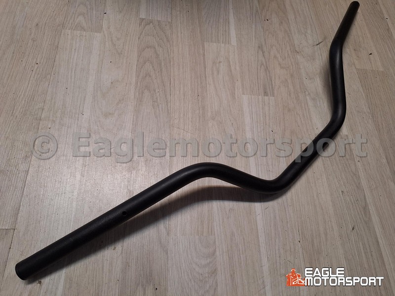 Stuur mat zwart, 22mm, 12cm hoog